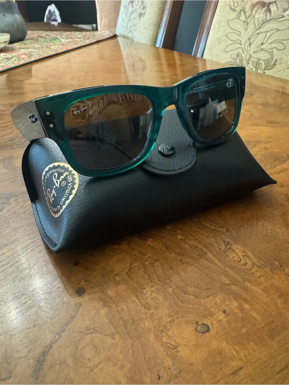 Green Ray Ban Mega Wayfarer RB0840S 0840 Gray Lens Size 51/21